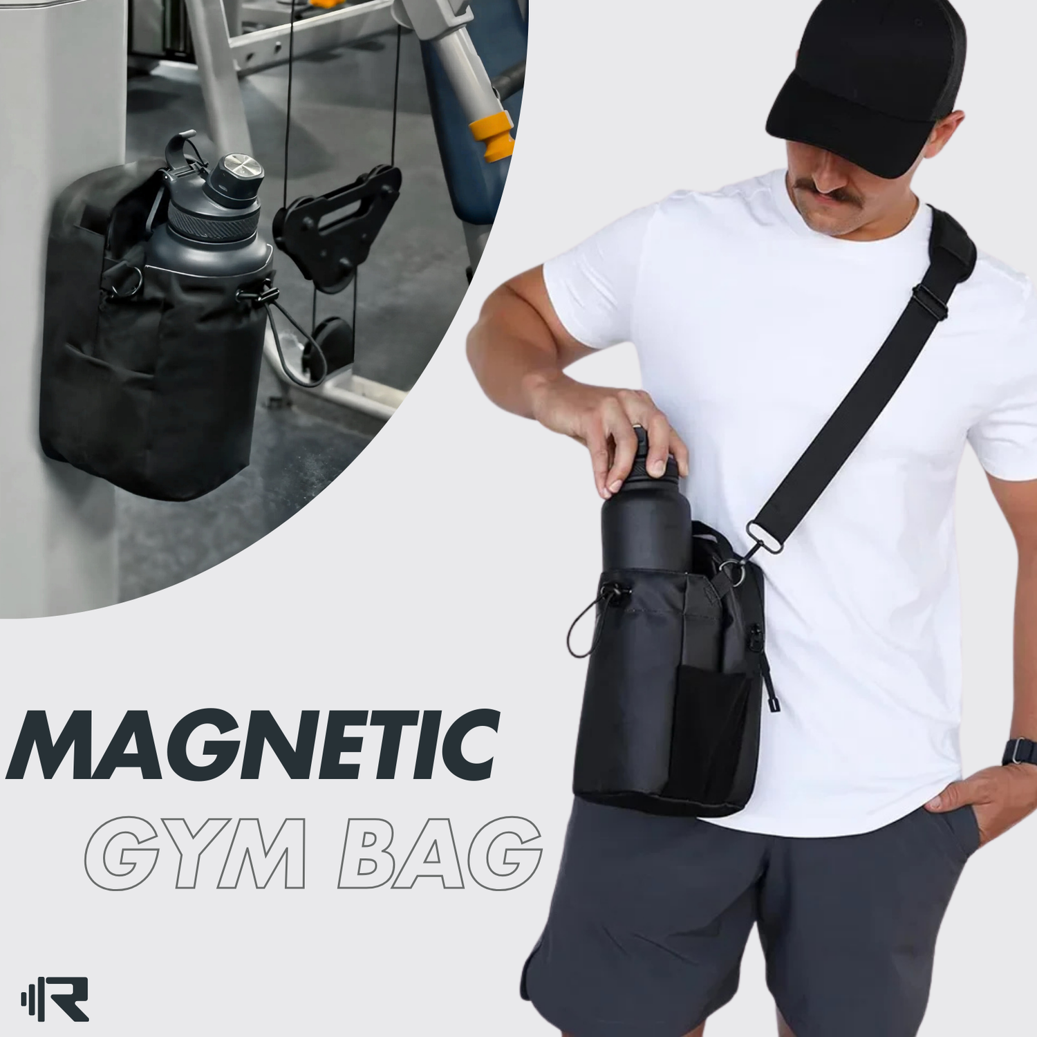 Strong Hold Magnetic Gym Bag – Portable Fitness & Travel Essential For Men/Women