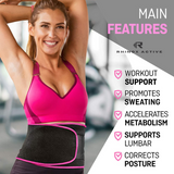 Waist Trainer Sweat Belt – Adjustable Neoprene Slimmer