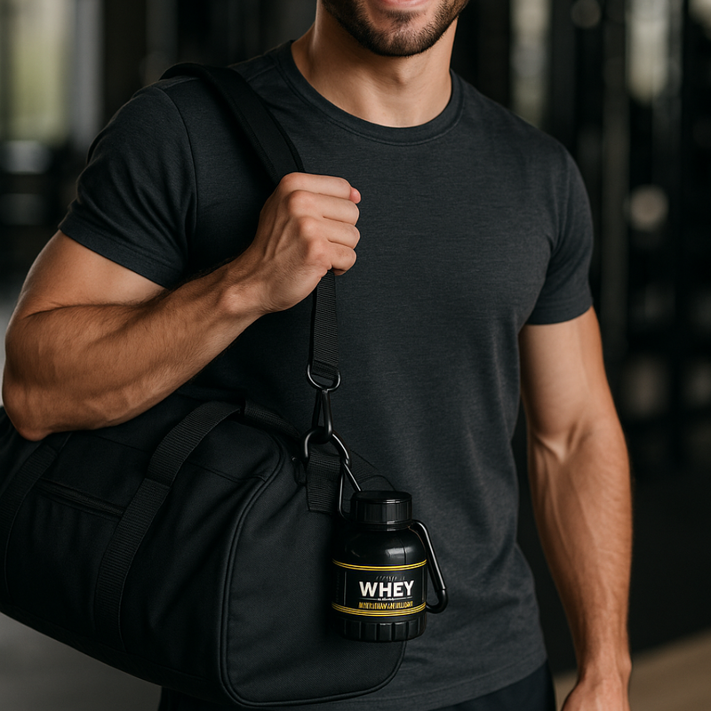 MINI KEYCHAIN PROTEIN CONTAINER
