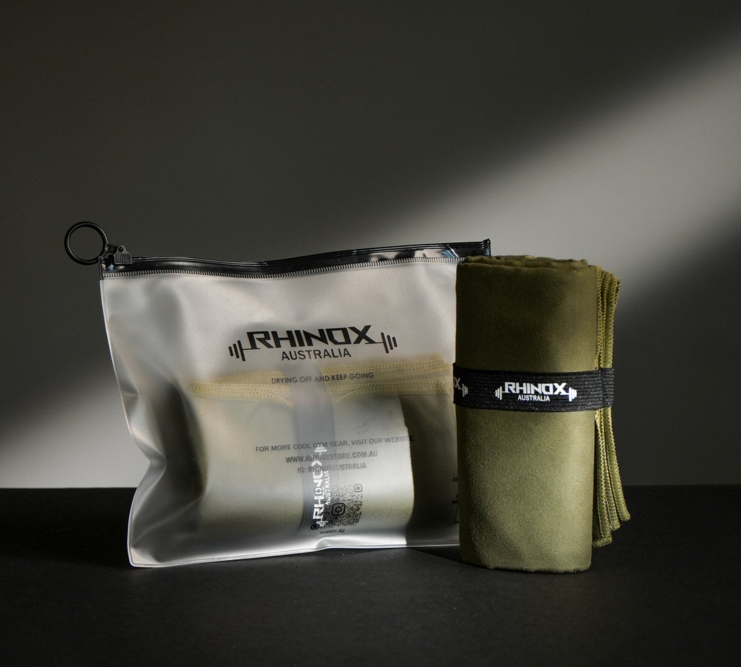 Gym Towel Military Green - Rhinox Active
