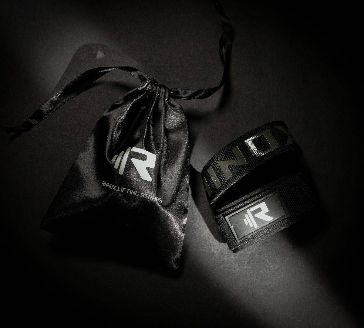 Premium Weight Lifting Straps Black - Rhinox Active