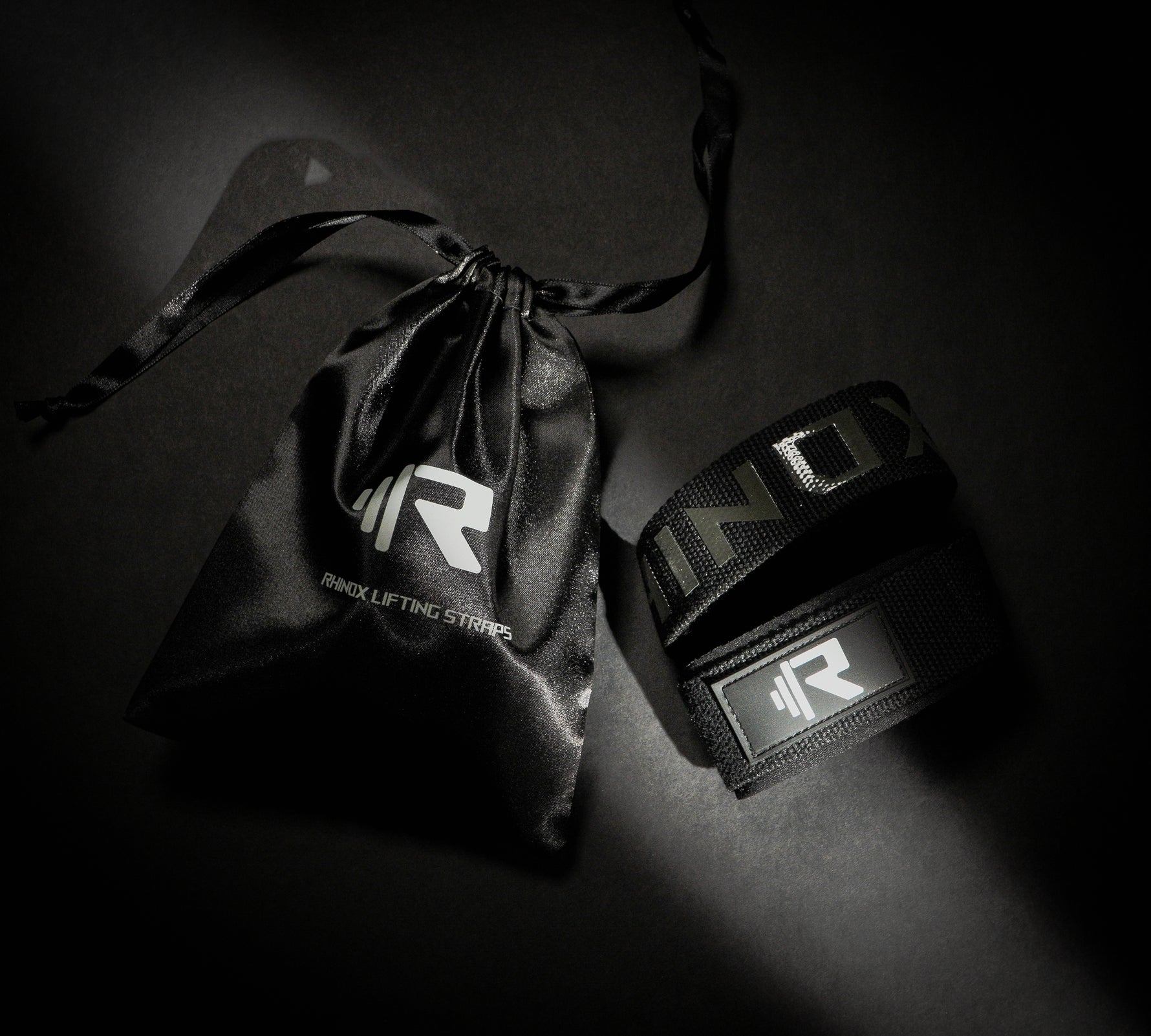 Premium Weight Lifting Straps Black - Rhinox Active