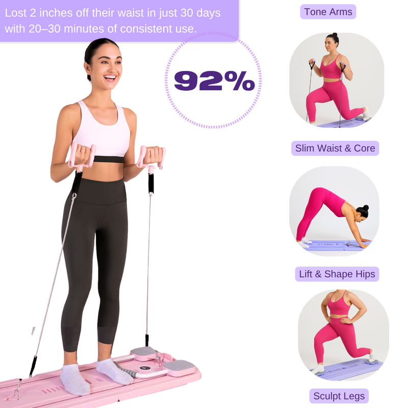 8 in 1 Multi-Functional Pilates Reformer Board