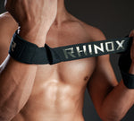 Weight lifting Straps Black - Rhinox Active