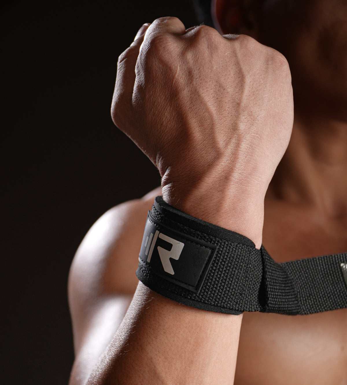 Premium Weight Lifting Straps Black - Rhinox Active