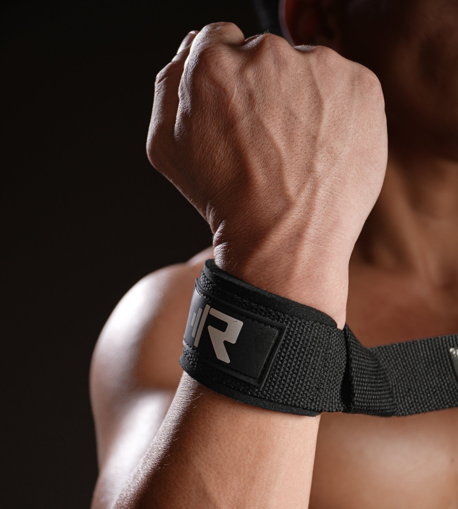 Premium Weight Lifting Straps Black - Rhinox Active