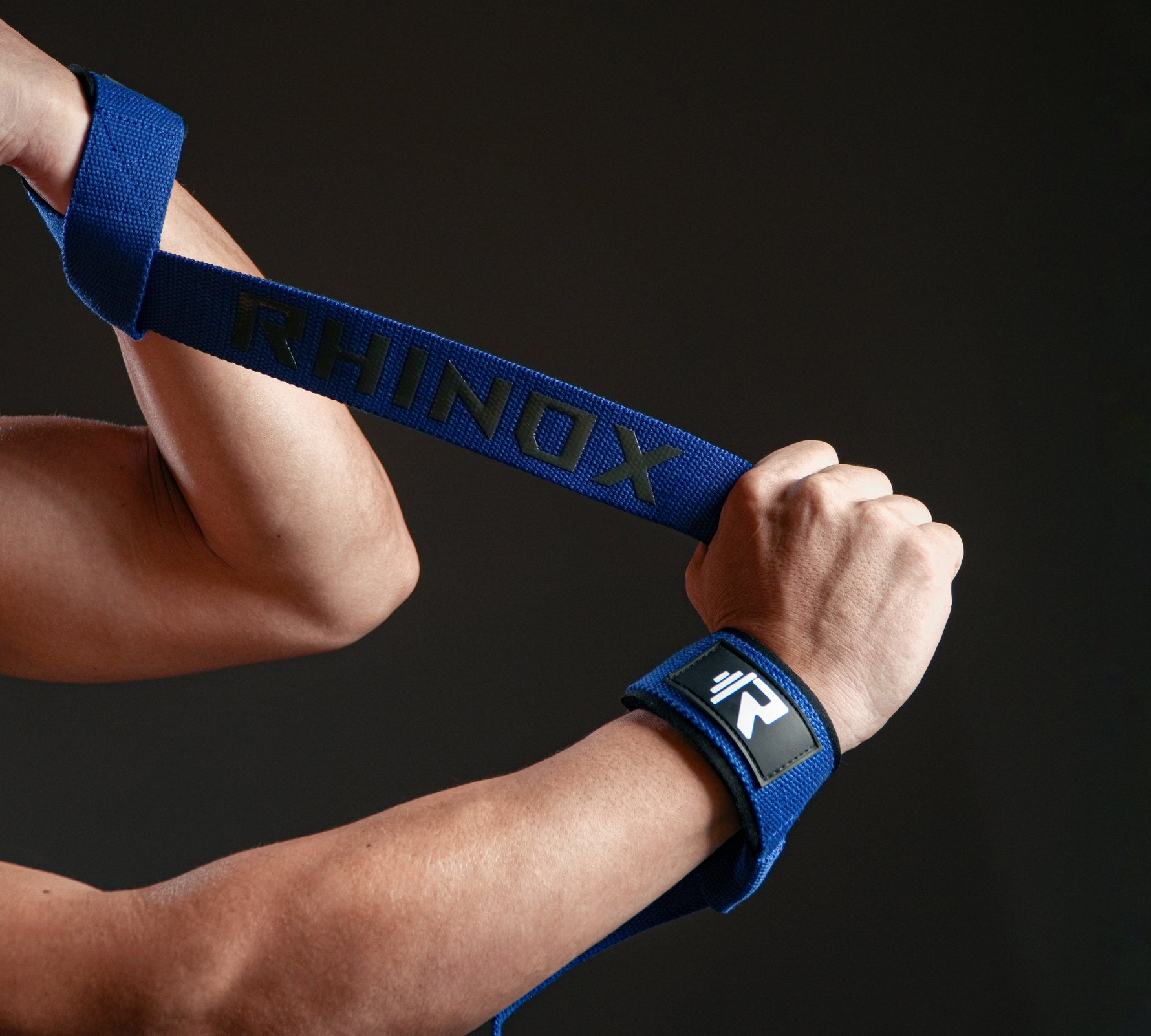 Weight lifting Straps Dark Blue - Rhinox Active