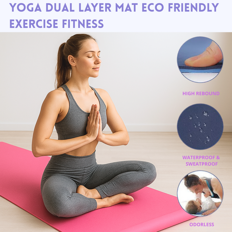 Eco-Friendly Non-Slip Yoga Mat – Dual Layer